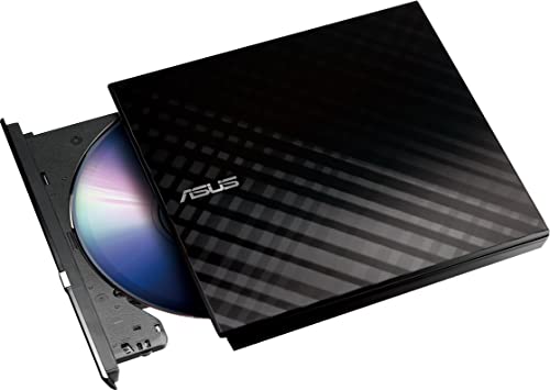 ASUS外付けDVDドライブ 軽量薄型/M-DISC/バスパワー/Win & Mac/USB2.0(USB3.0(中古品)