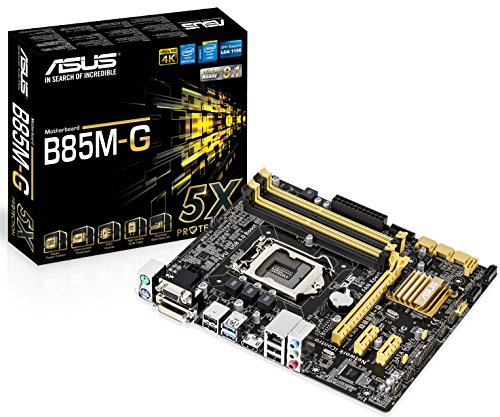 ASUS Intel B85 搭載 マザーボード LGA1150対応 B85M-G 【microATX】(中古品)