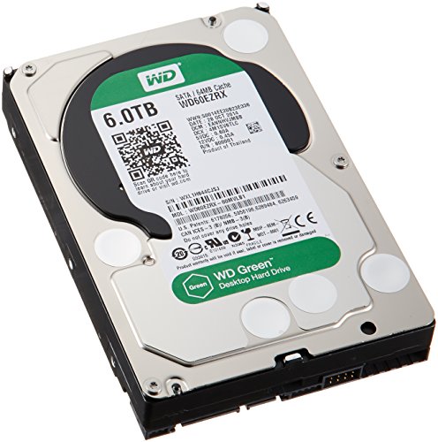 WD 内蔵HDD Green 6TB 3.5inch SATA3.0（SATA 6 Gb/s） 64MB Intellipower (中古品)