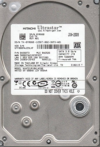 (中古品)hua721010kla330、PN 0?a36073、MLC ba2526、Hitachi 1tb SATA 3.5ハードドライブ/Hitachi/HUA721010KLA330/日立(H