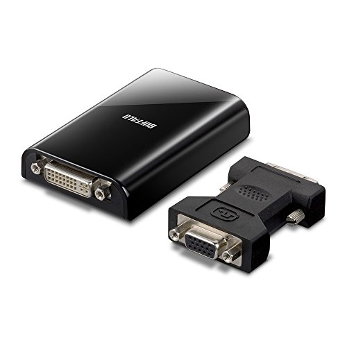 BUFFALO USB2.0専用 ディスプレイ増設アダプター GX-DVI/U2C(中古品)