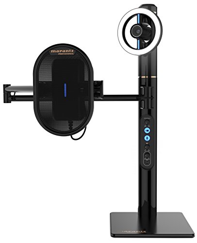 (中古品)マランツプロ USBコンデンサー・マイクロフォン搭載HDウェブカメラ ヘッドフォン・アンプ搭載 調整可能LEDリングライト Turret/in Music/TURRET/マランツプロ(Mar