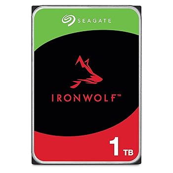 Seagate IronWolf 3.5 1TB 内蔵HDD(CMR) 6Gb/s 64MB 5900rpm 24時間稼動 PC NAS向け (中古品)