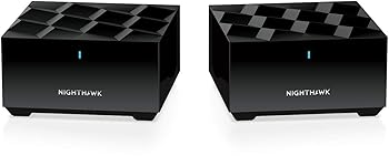 (中古品)[メーカー生産終了品] NETGEAR メッシュWi Fi6 AX1800 2台セット 無線LAN ルーター Wi Fi6 11ax Nighthawk MK62 (ルータ―+サテライト) 